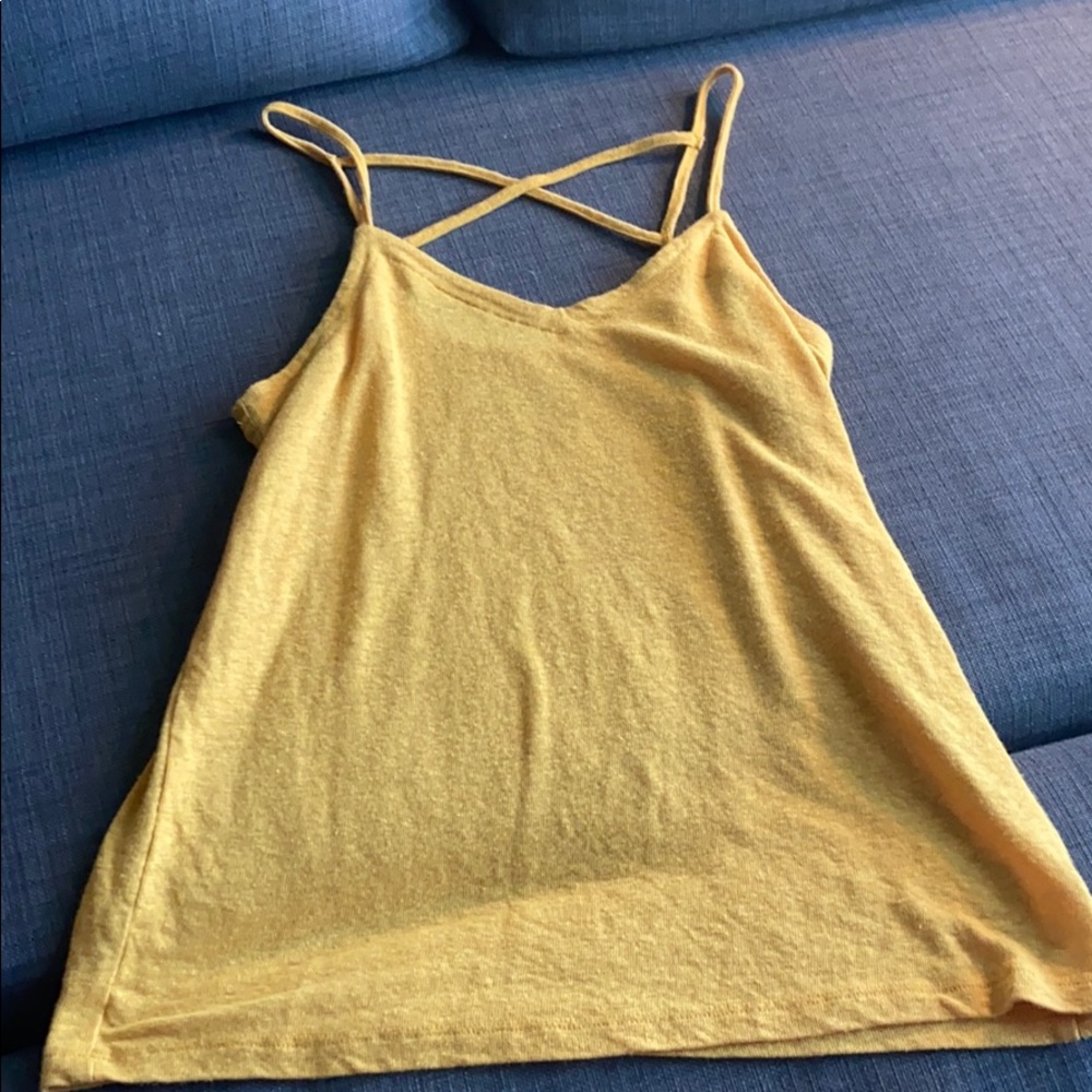 mustard yellow tank